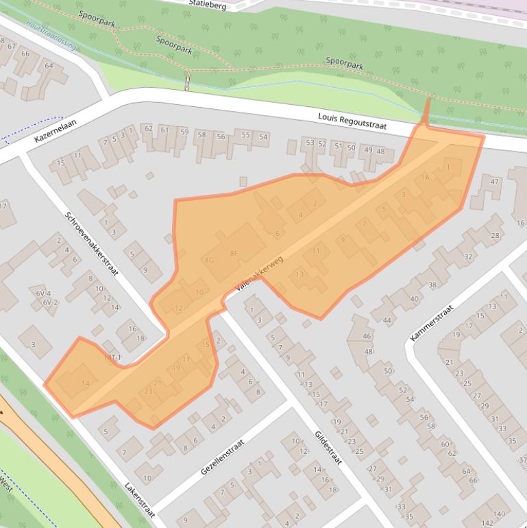Kaart van postcodegebied 6006LH.