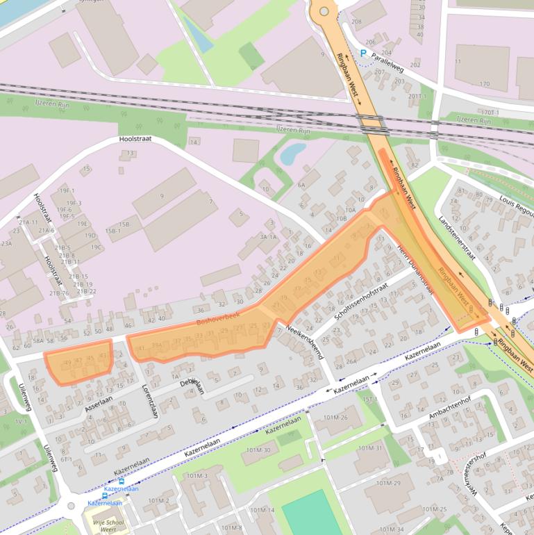 Kaart van postcodegebied 6006LN.