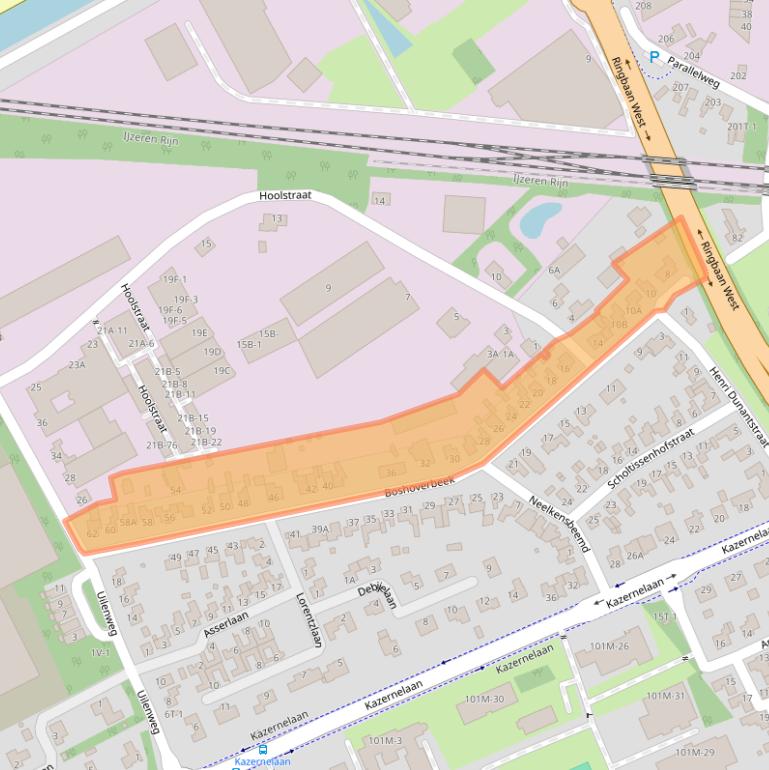 Kaart van postcodegebied 6006LP.