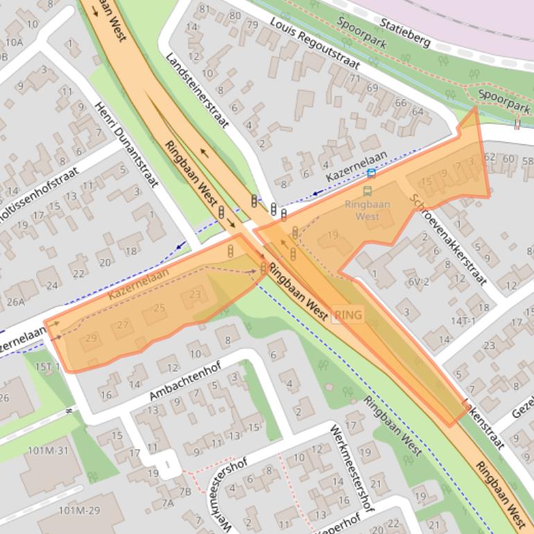 Kaart van postcodegebied 6006LV.