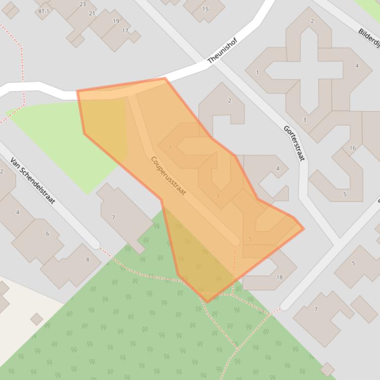 Kaart van postcodegebied 6006MJ.