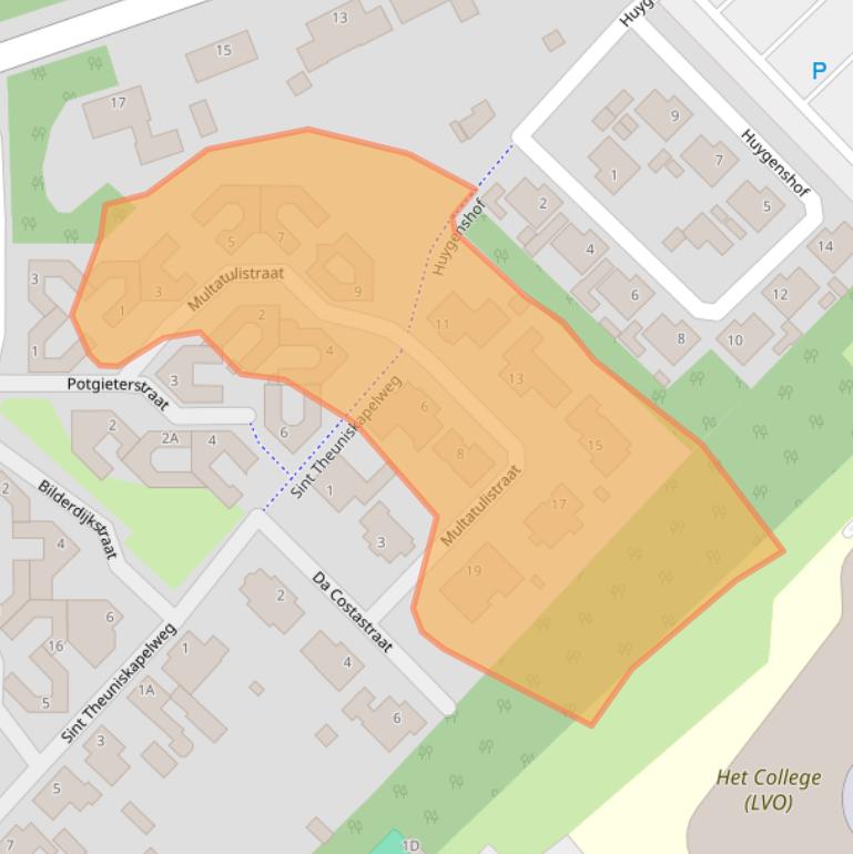Kaart van postcodegebied 6006MP.