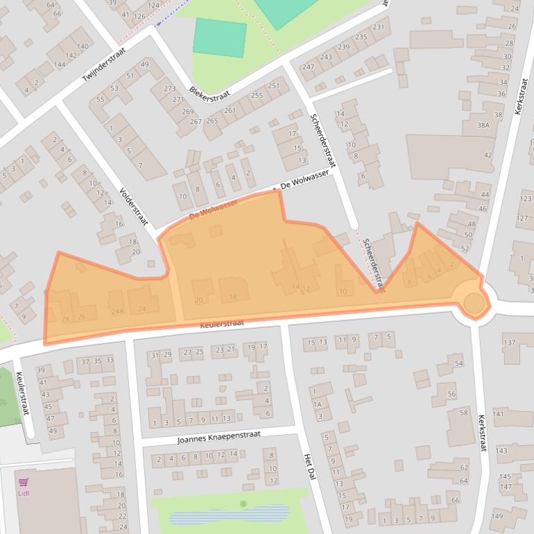 Kaart van postcodegebied 6006NH.
