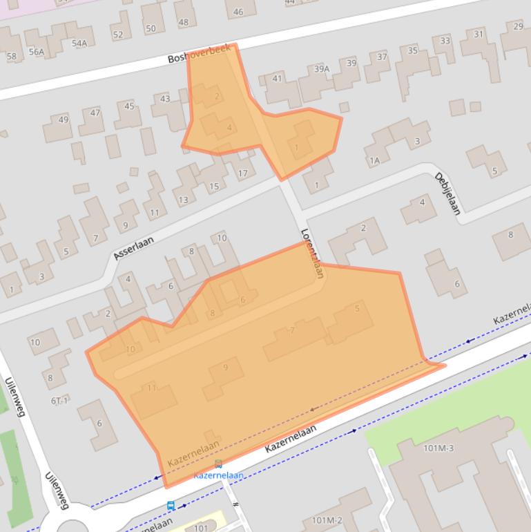 Kaart van postcodegebied 6006NM.