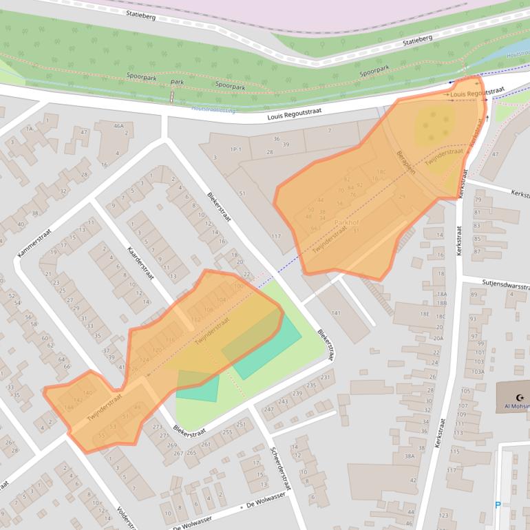 Kaart van postcodegebied 6006NW.