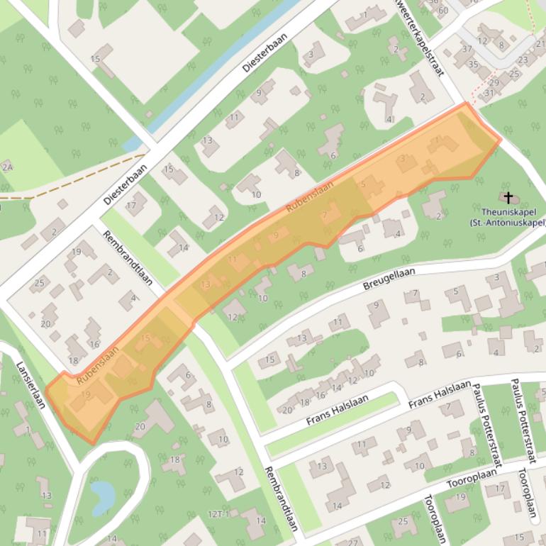 Kaart van postcodegebied 6006PE.