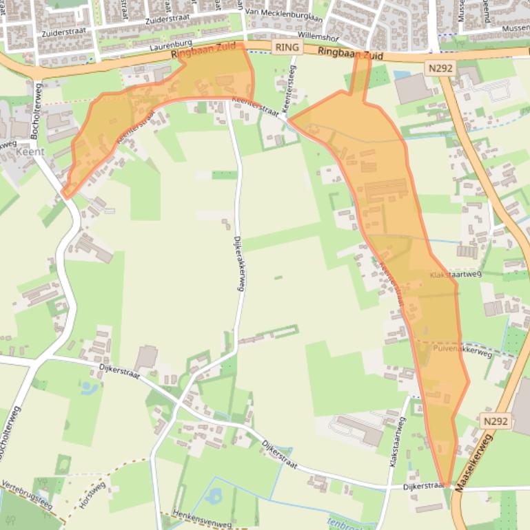 Kaart van postcodegebied 6006PW.