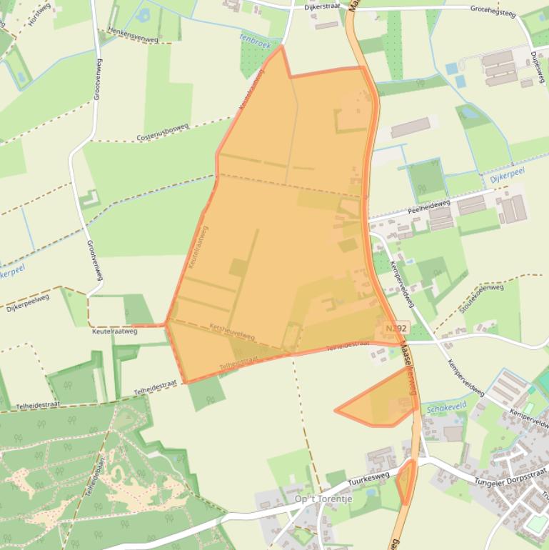 Kaart van postcodegebied 6006SH.