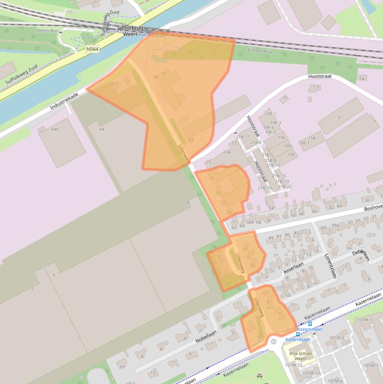 Kaart van postcodegebied 6006SK.