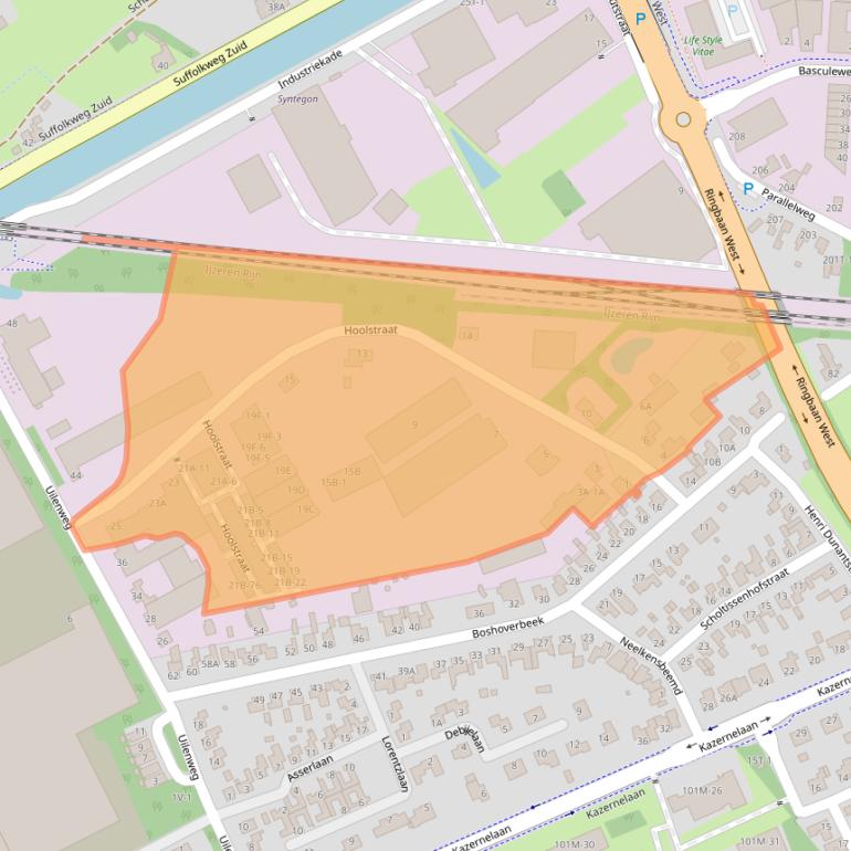 Kaart van postcodegebied 6006SL.