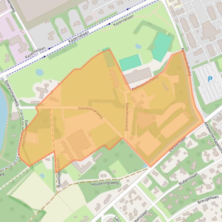 Kaart van postcodegebied 6006TA.
