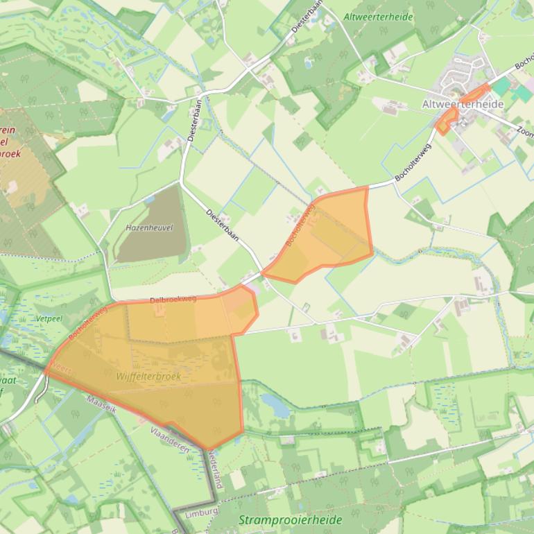 Kaart van postcodegebied 6006TM.