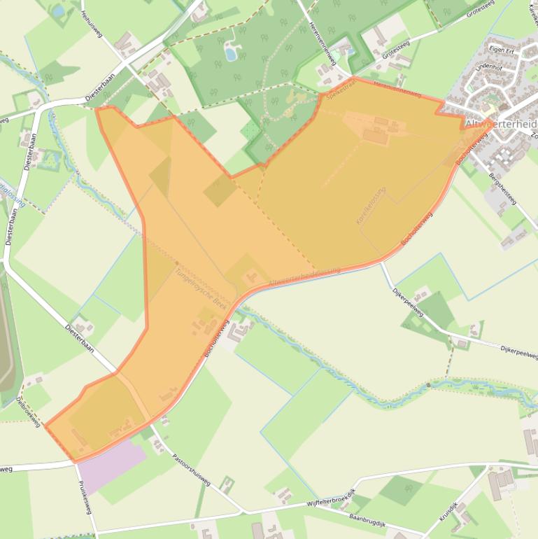 Kaart van postcodegebied 6006TP.