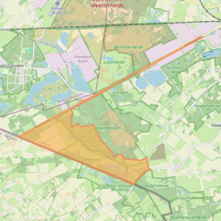 Kaart van postcodegebied 6006VD.