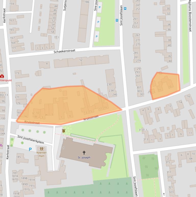 Kaart van postcodegebied 6006ZJ.