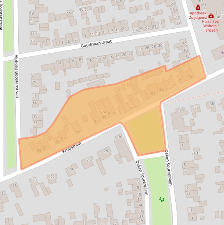 Kaart van postcodegebied 6006ZK.