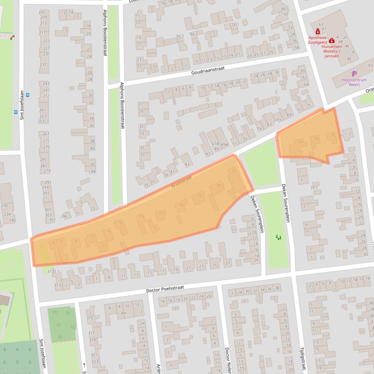 Kaart van postcodegebied 6006ZL.