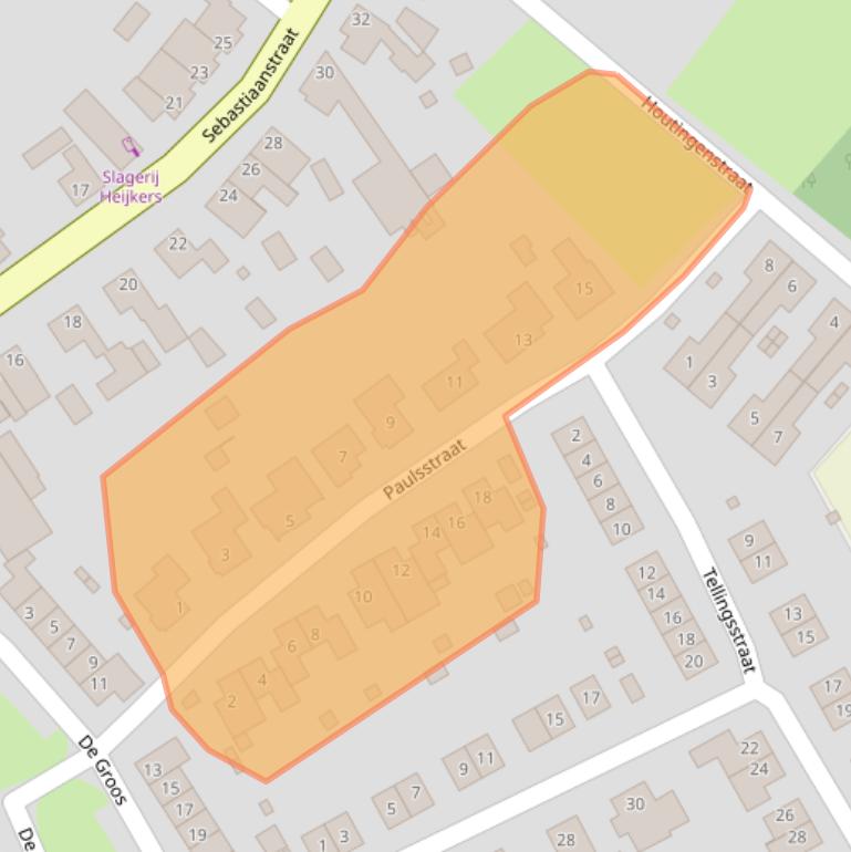 Kaart van postcodegebied 6011NB.