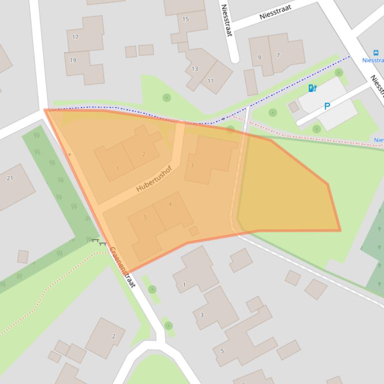 Kaart van postcodegebied 6011PS.