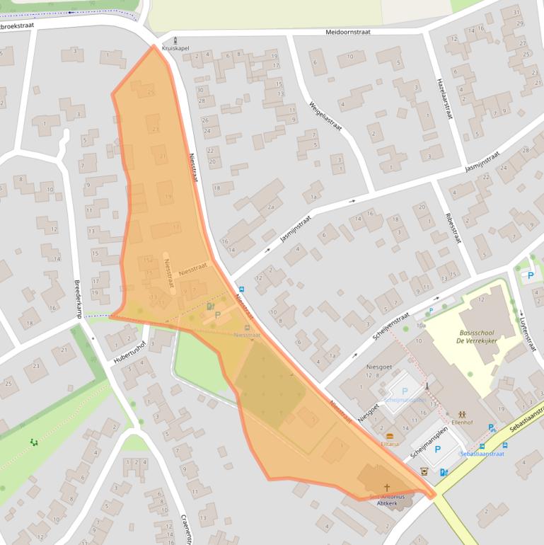Kaart van postcodegebied 6011RB.