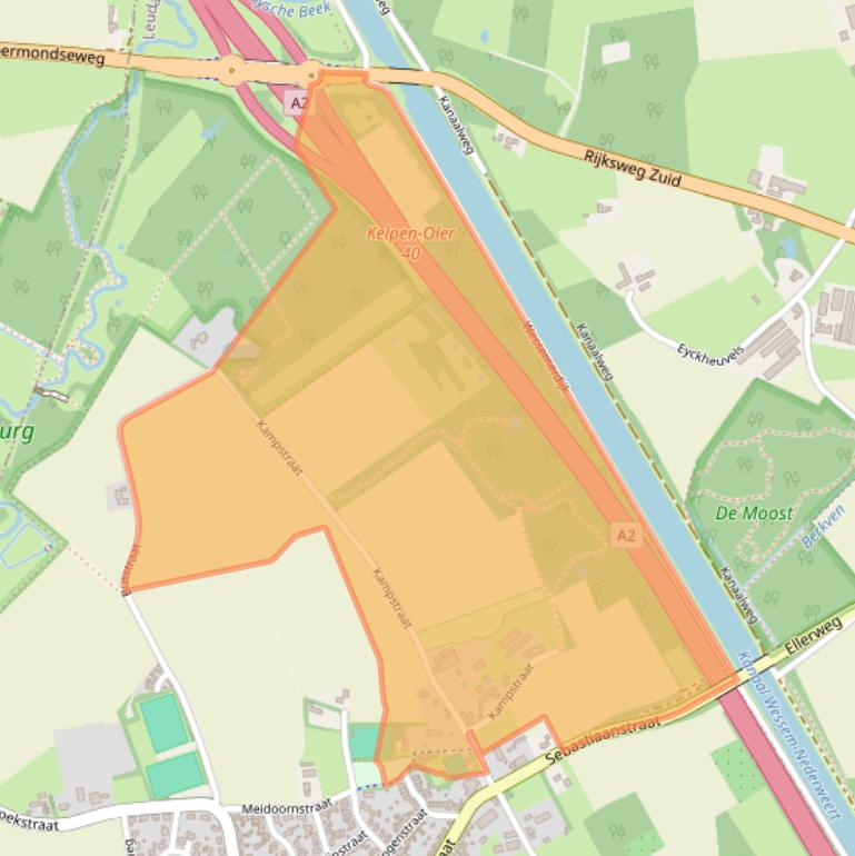 Kaart van postcodegebied 6011RV.