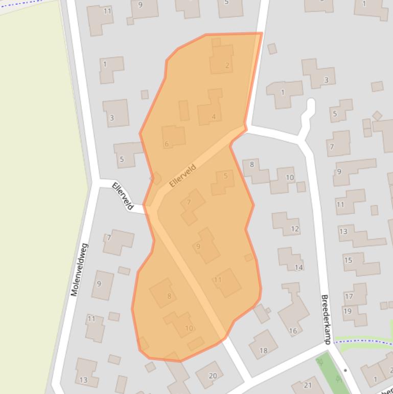 Kaart van postcodegebied 6011SV.