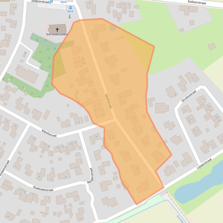 Kaart van postcodegebied 6012RG.