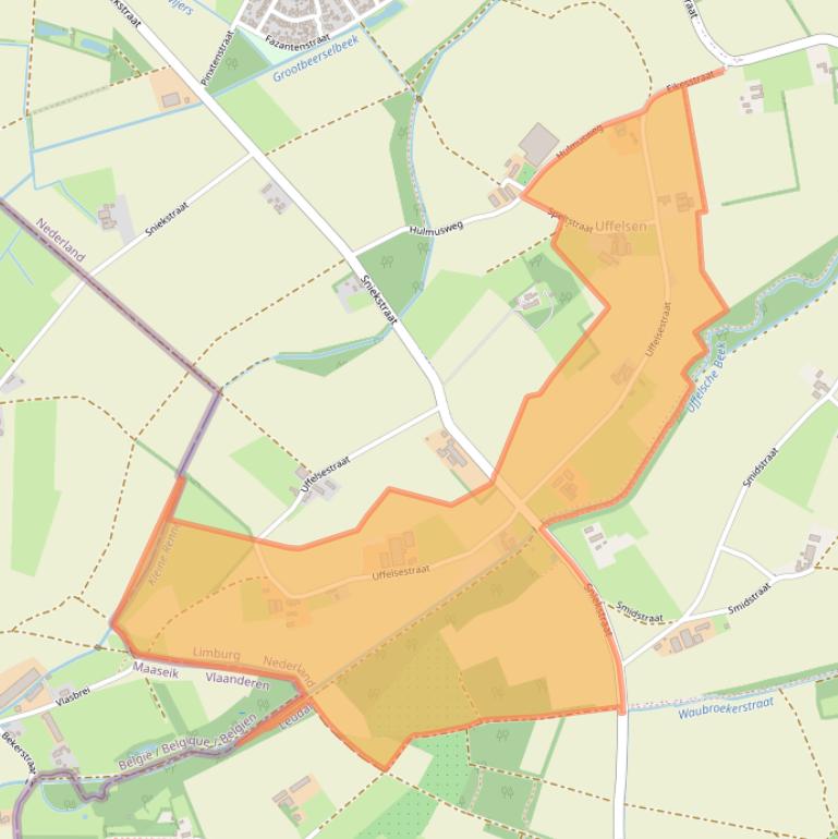 Kaart van postcodegebied 6012RM.