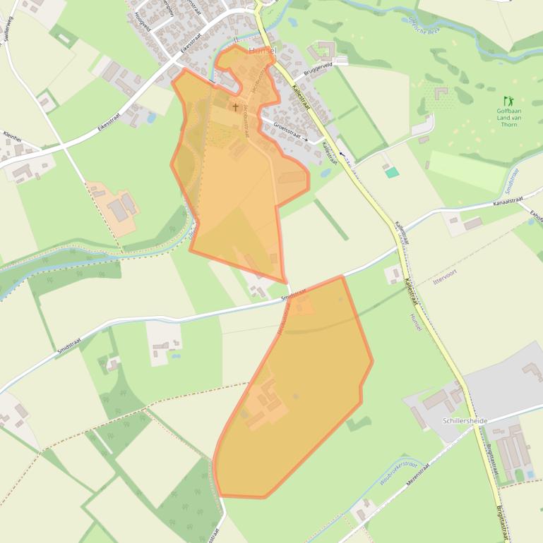Kaart van postcodegebied 6013RK.