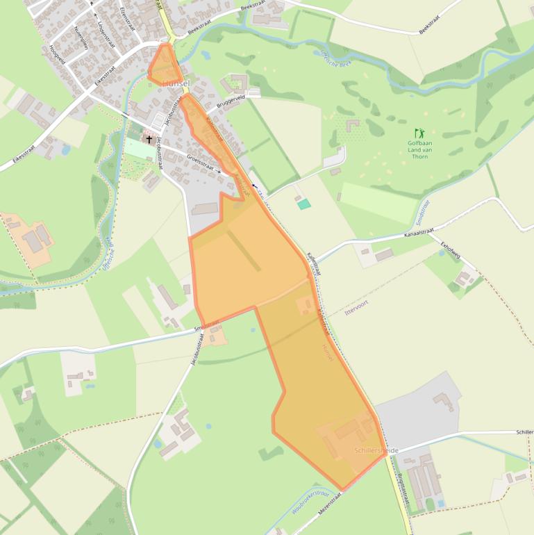 Kaart van postcodegebied 6013RN.