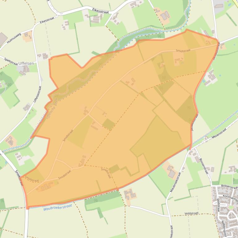 Kaart van postcodegebied 6013RX.