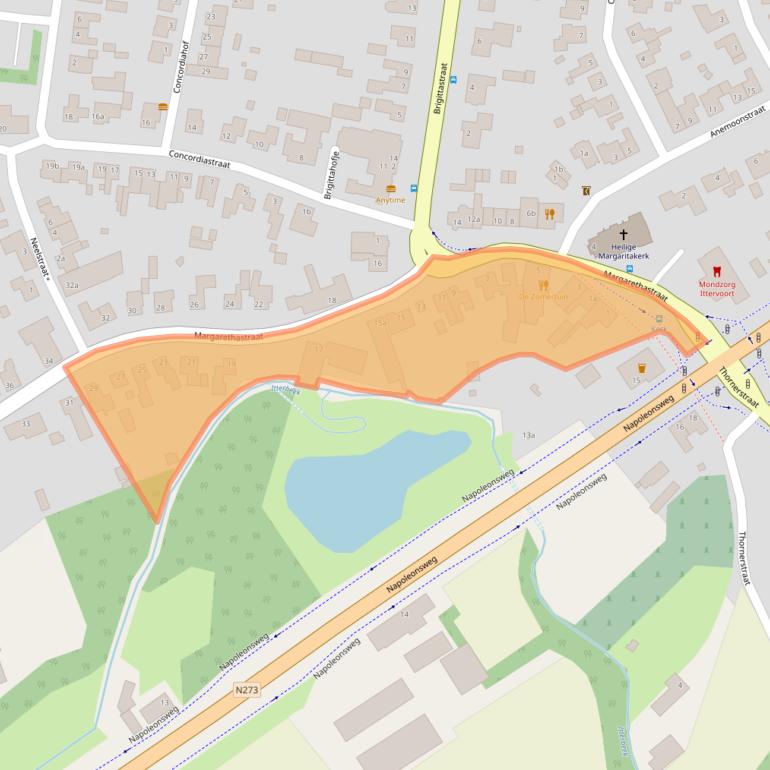 Kaart van postcodegebied 6014AC.