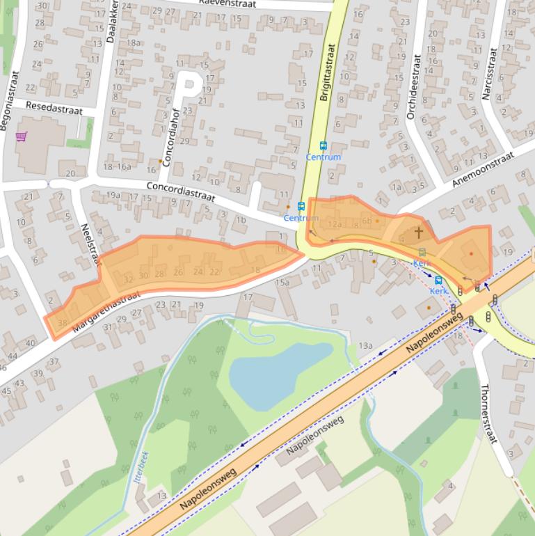 Kaart van postcodegebied 6014AE.