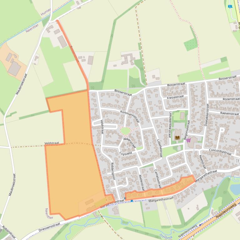 Kaart van postcodegebied 6014AG.