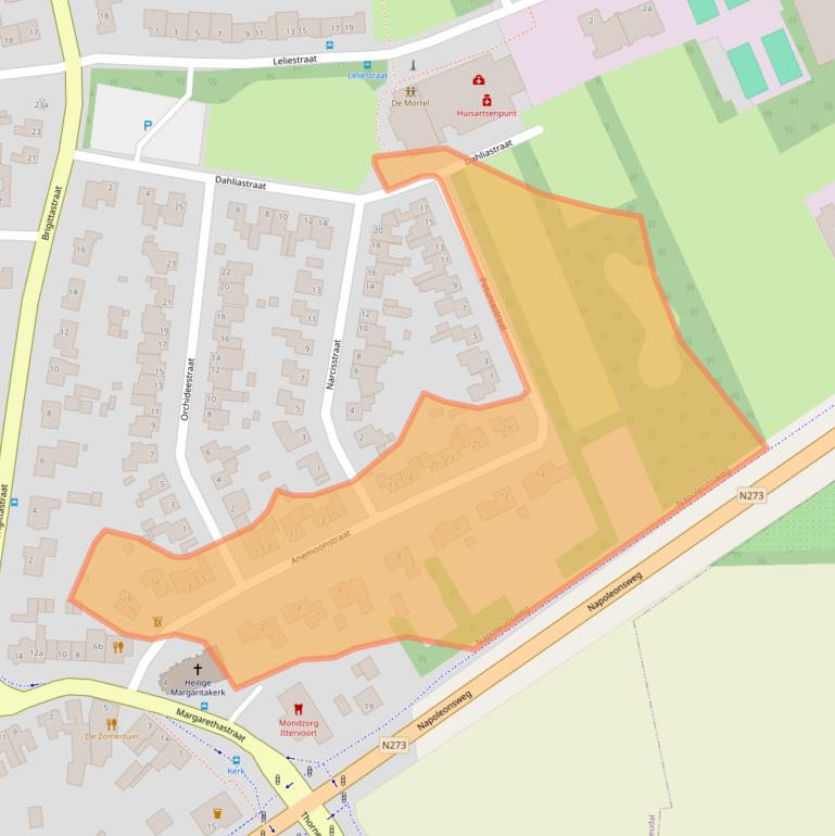 Kaart van postcodegebied 6014AH.