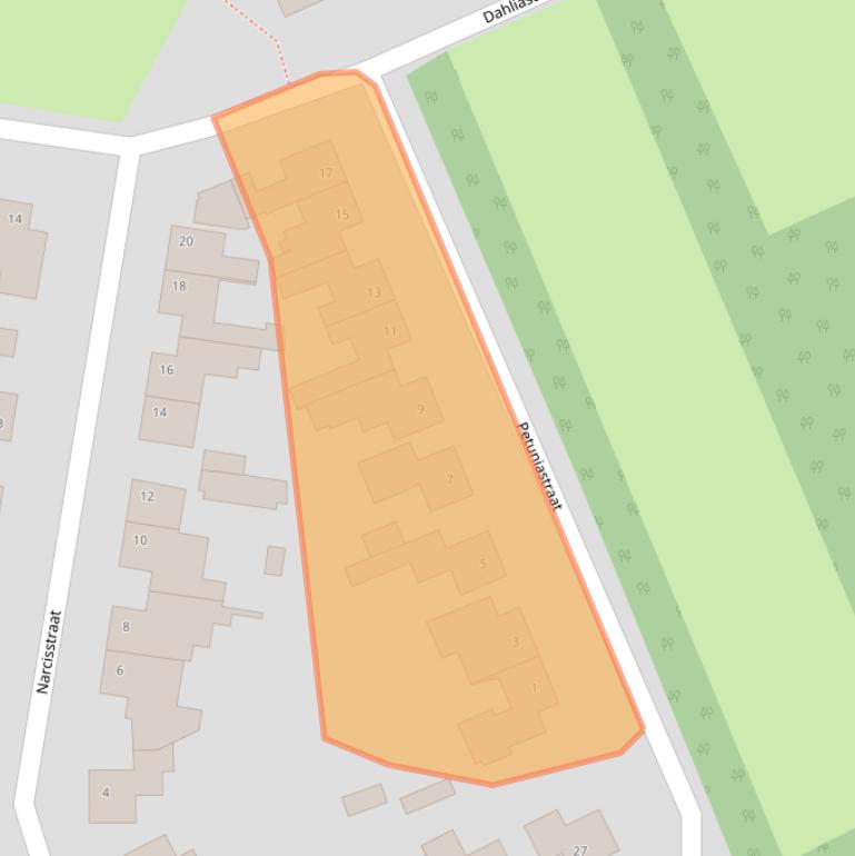 Kaart van postcodegebied 6014AJ.