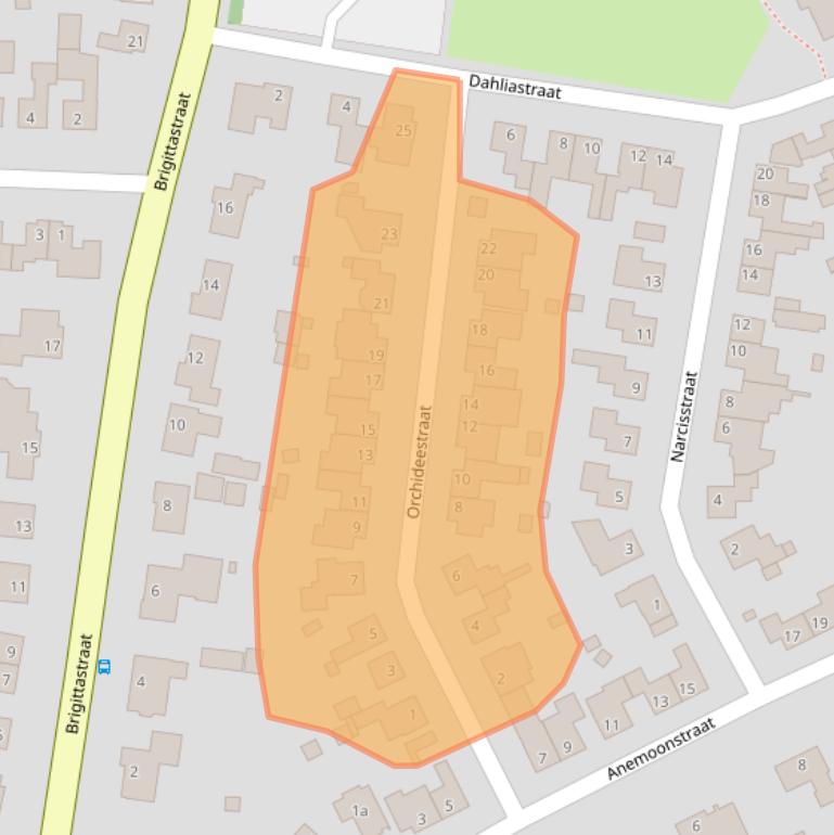 Kaart van postcodegebied 6014AL.