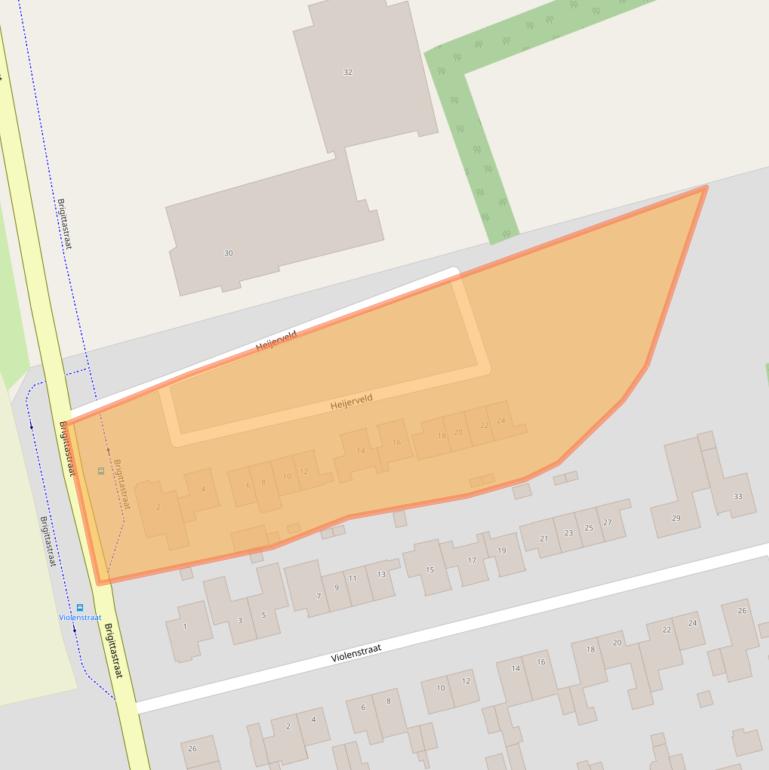 Kaart van postcodegebied 6014AW.