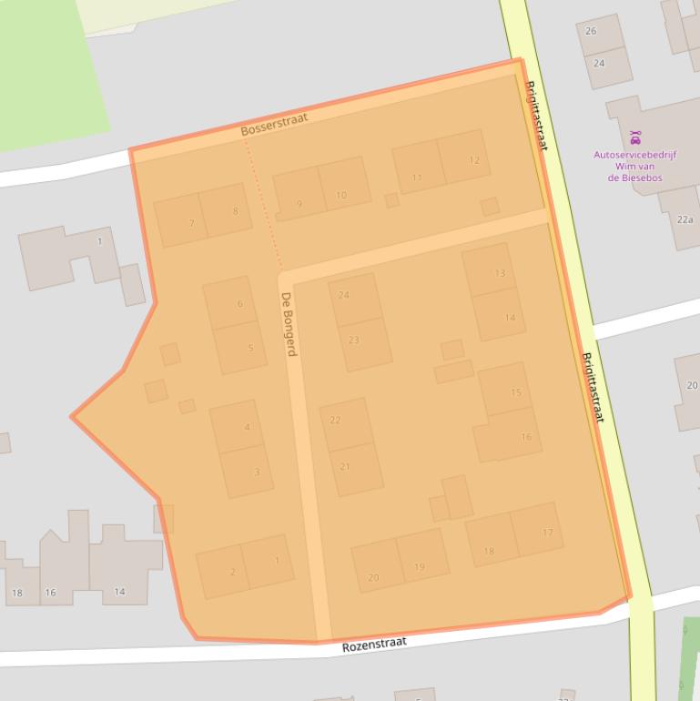 Kaart van postcodegebied 6014AZ.