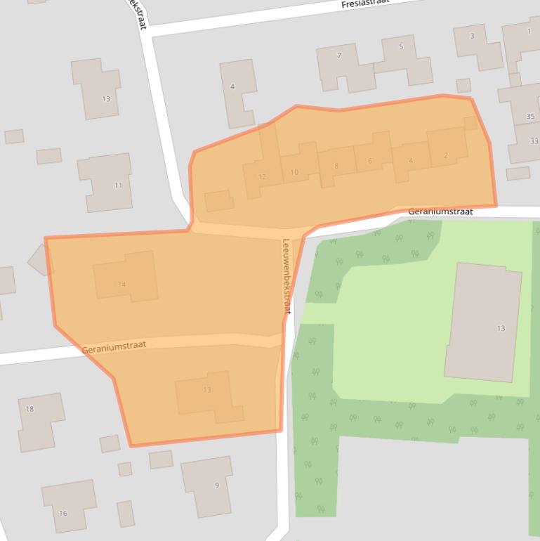 Kaart van postcodegebied 6014BW.