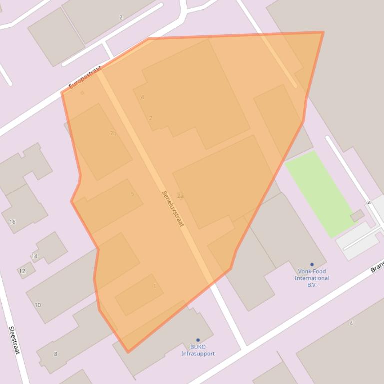 Kaart van postcodegebied 6014CC.