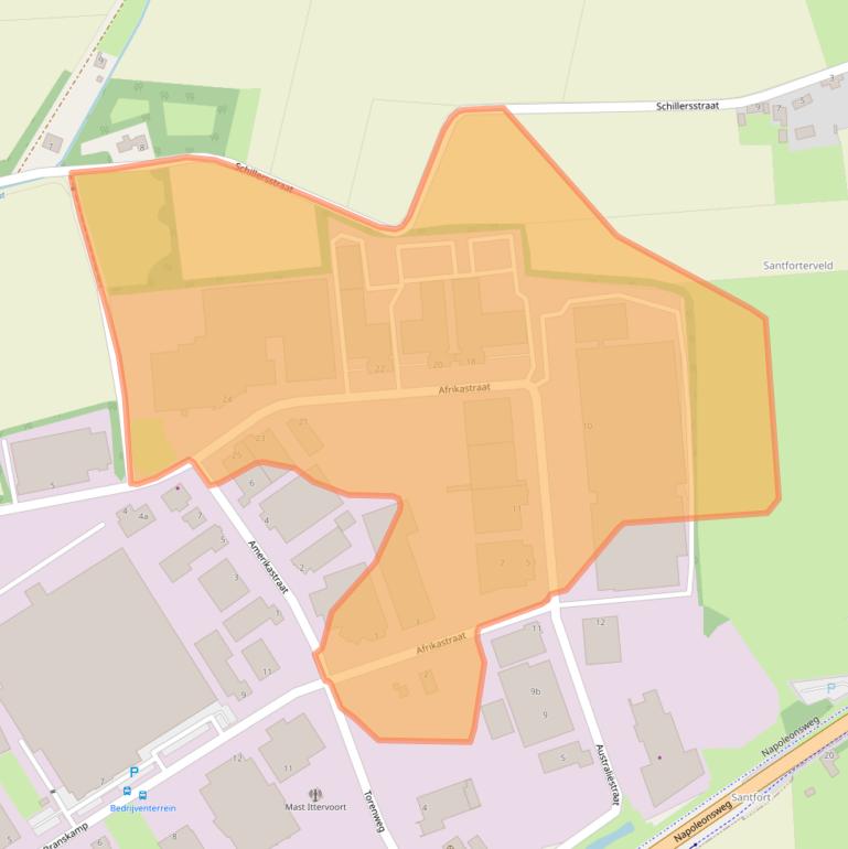 Kaart van postcodegebied 6014CG.