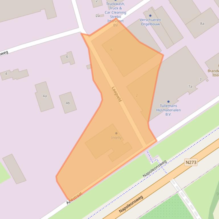 Kaart van postcodegebied 6014DD.