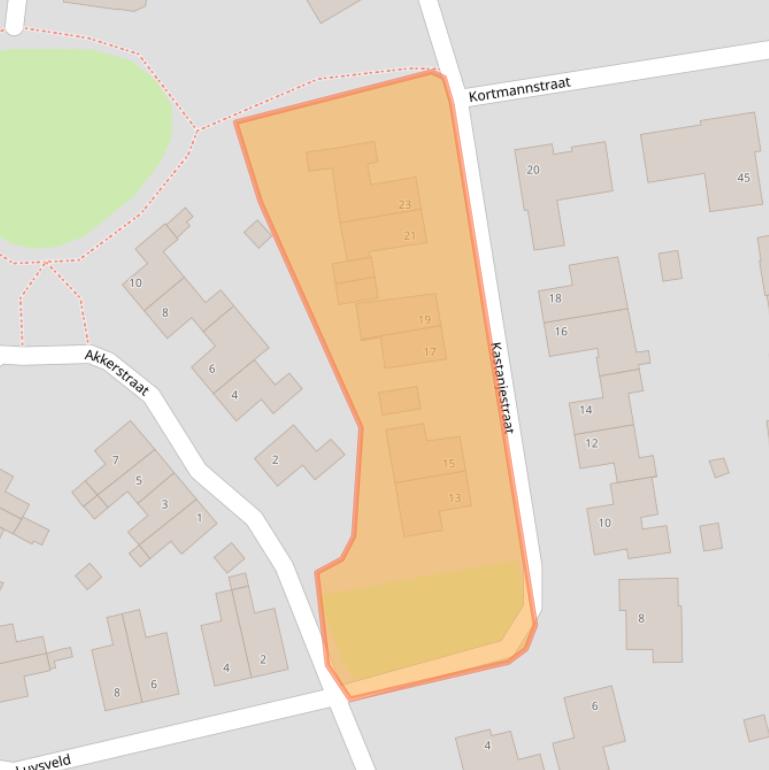 Kaart van postcodegebied 6014EG.