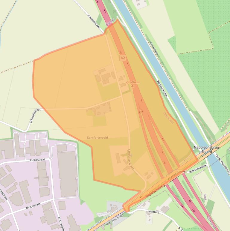 Kaart van postcodegebied 6014RB.