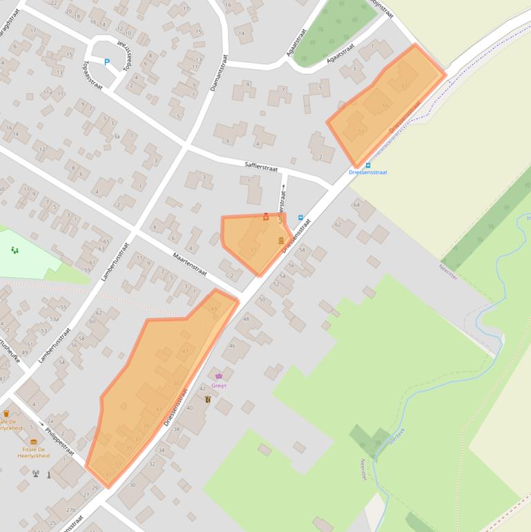 Kaart van postcodegebied 6015AE.