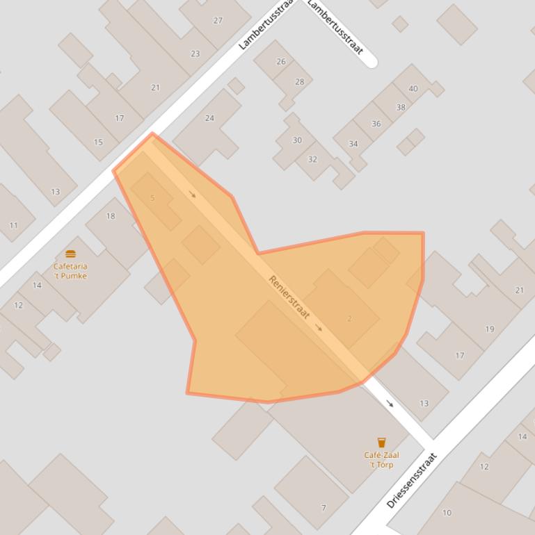 Kaart van postcodegebied 6015AM.