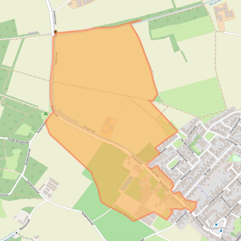 Kaart van postcodegebied 6015AZ.