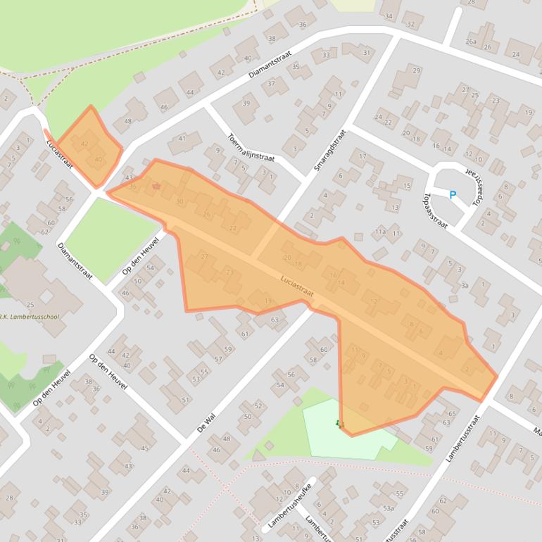 Kaart van postcodegebied 6015BA.