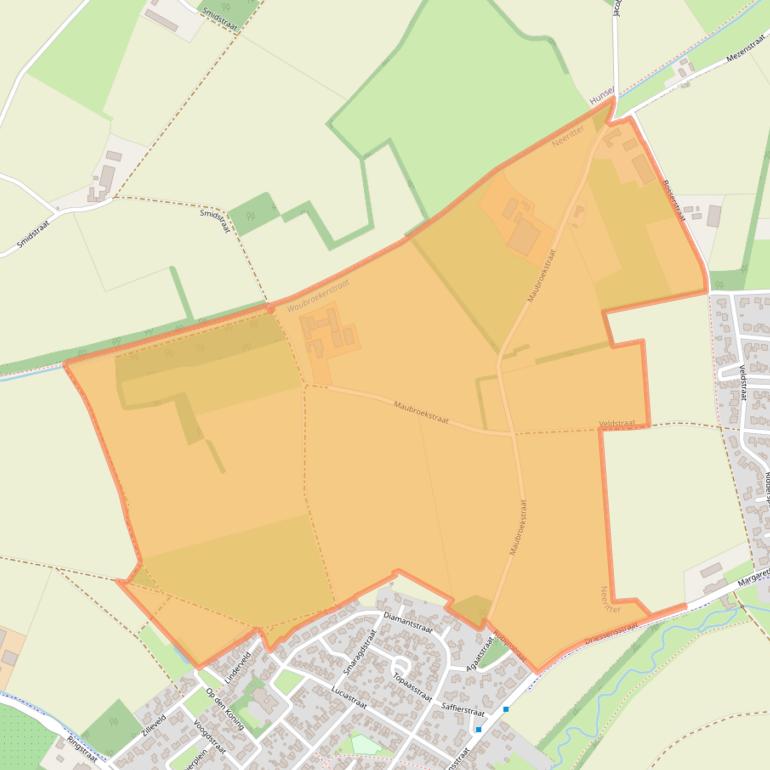 Kaart van postcodegebied 6015RA.